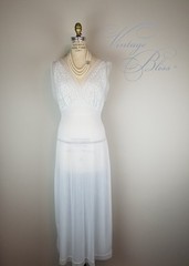 Vintage 1950’s Glamorous Powder Blue “Myth” Nightgown Van Raalte Bust Size 34~36