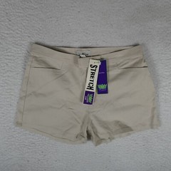 Vintage Todd Oldham Jeans Shorts Women Size 2 Beige Sand Stretch