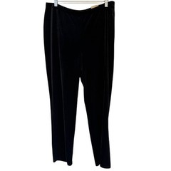 NWT Chico’s Black Velvet Fabulously Slimming Josie Slim Ankle Pants 12 (2) $59