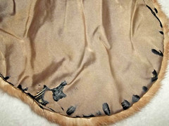 NEIMAN MARCUS MINK FUR STOLE WRAP SHAWL JACKET BROWN VINTAGE ORIGINAL LABEL
