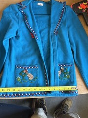 Vintage Berty 1940s-50s Embroidered Mexican Souvenir Jacket Beautiful Colors 12