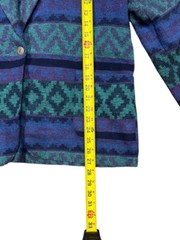 Vintage Bonjour Southwestern Aztec Boho Blazer Jacket Womens Size Large