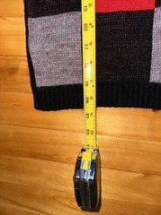 Vintage You Babes Sweater Vest Large Red Black Buffalo Plaid Check 80s Acrylic