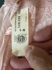 Vintage 1950/60s Ladies Baby Pink Avisco All Acetate Underwear Size 6 NOS Lace