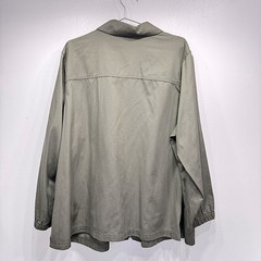 Vintage 90s Green Embroidered Silver Floral Smock Jacket Y2K Basic Editions 3X