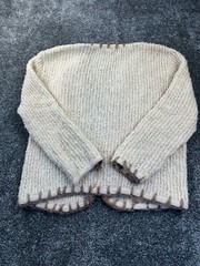 Blairmoor Sweater Cardigan Vintage 50’s Beige SEE PICS FOR MISSING TRIM