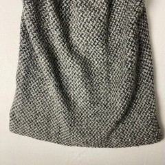 Vtg 70s MJ Seattle Womens XL Gray Mohair Wool Boucle A Line Skirt Made in USA