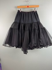 Partners Please! Malco Modes Square Dance Skirt & Blouse Size XL Black VTG
