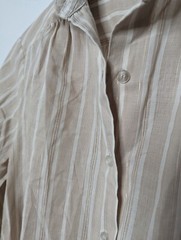 Organically Grown By Arpeja Womens Medium Lightweight Cotton Button Up Shirt VTG