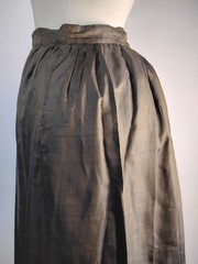 Original 1860’s Brown Silk Taffeta Skirt – Civil War Era Victorian 19th Century