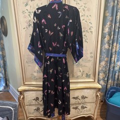 Vintage Silk Long Robe Museum Fine Arts Boston XL