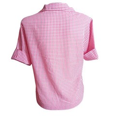 True Vintage Farm Chore Top Medium Red White Gingham 1960’s Joyce Lane USA