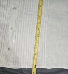 Lord & Taylor Vtg Embroidery Lace Collar Blouse Pintucks 100% Linen