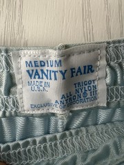 Lot Of 2 VANITY FAIR Vintage Pajama Sets Soft Pink & Blue Pants + Top All Nylon