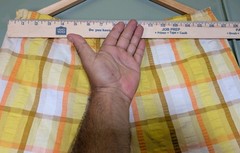 Vintage 60s 70s Handmade Women’s With Xtra Wide Leg Yellow Plaid Pants