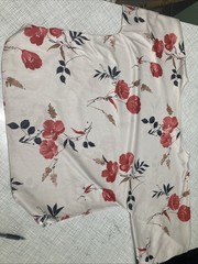 Ample Togs California Vintage 70s Floral Boatneck Top Plus Sz L/XL Polyester GUC