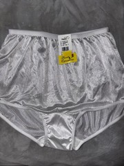 Vintage Bundle Lot Of 3 Nylon Granny Panties Briefs Pillow Tab PLUS 3X 3Xl New