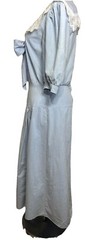 Vtg You Babes II Drop Waist 3/4 Sleeve Eyelet V Neck Prairie Fairy Dress 7