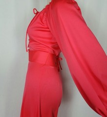 70s corset belt wide leg palazzo jumpsuit S