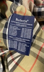 Vintage 90s Burberrys Women’s Tan Double Breasted Trench Coat Wool Liner