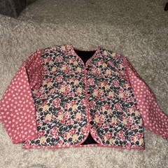 Quilted Jacket Handmade Size L/XL