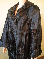 Vintage 1950’s Broadtail Lamb Black Coat Large