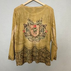 Venezia Angel Teams Shirt Long Sleeve Women Plus Size 22/24 Cherub Print Retro