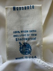 Vintage Monsanto Ladies Full Nylon Slip Shadow Proof Size 34 Short EUC