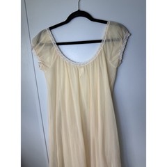 VTG Suzy Nylon Lingerie Nightgown Dress Layered 13 Medium Fairy Coquette