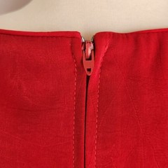 Red Dress Size 8 Vintage Button Cottage Academia Classy Retro Inspired