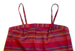 Vintage 80s Sasson Paris Cotton Striped Halter Top Tank Made in Hong Kong 10 11