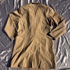 Vintage Shaili Italian Trench Coat Tan Polyurethane Rain Jacket Women’s Large L