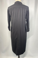 Vintage Dress SIZE LARGE black white maid housekeeper KIVA LTD 70s 80s retro