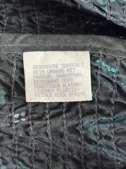 Vintage Givenchy Sequin Top 80s Black Green Statement Blouse