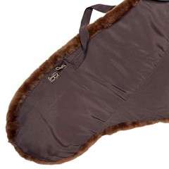 I R Fox Genuine mink fur lined shoulder cape stole wrap old Hollywood w/ pockets