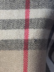 Vintage Burberrys Made In Scotland Nova Check Wool Wrap Kilt Skirt Buckles 14