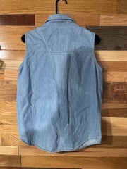 Women’s Sz Med Ki-Ko-Mo Denim Drop Style Vest Vintage 90’s Casual Western