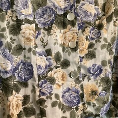 Vintage Stuart Alan Top Women’s Floral Short Sleeve Petite Size 14P Padded New