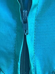 1950’s VTG TURQUOISE SATIN HARRY KEISER SZ XS-S 30” Breast DRESS T-Length USA