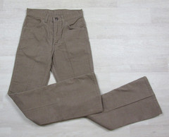 Vintage 1970s Levi’s 646 Corduroy Flare Pants (26×31) Bell Bottom Beige Unisex
