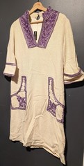 Vintage Nikos – Takis Couture Greece Women’s Kaftan Embroidered Dress One Size