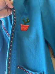 Vintage Berty 1940s-50s Embroidered Mexican Souvenir Jacket Beautiful Colors 12