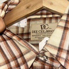 Vintage 1980’s Deecee Womens Western Pearl Snap Shirt, Deadstock NWT, Size 38