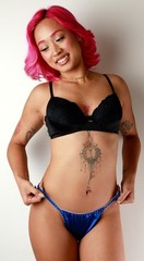 Sapphire Tide Satin String Bikini panties *Limited Edition*