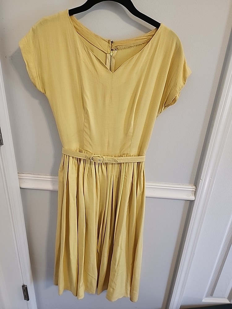 Vintage Yellow Dress Size XS/SM