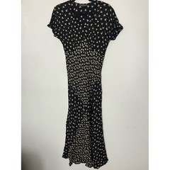 Vintage 90s Carol Little Patchwork Maxi Dress Floral Prairie Bias Small