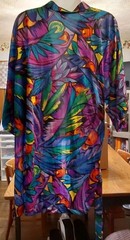 Rose Marie Reid Vintage 1980s Swimsuit Cover-up Short Robe Size Medium USA