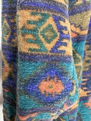 Vintage Chico’s Design 90s One Size Southwestern Aztec Fleece Jacket Top