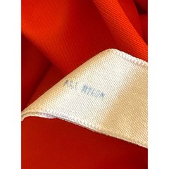 Vintage Vanity Fair Robe Red Orange Retro Mod Loungewear 60s 70s Wrap Coat Small