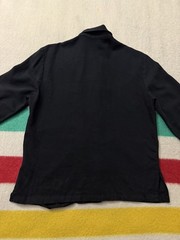 Vintage 40s 1940s Women’s Black Rayon Cotton Light Chore Jacket Size Small S